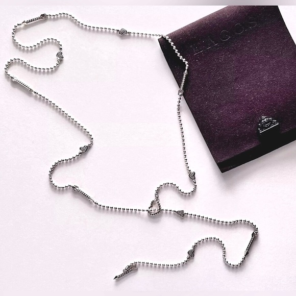 LAGOS Sterling Silver Caviar Hearts & Arrows Necklace - Picture 15 of 16